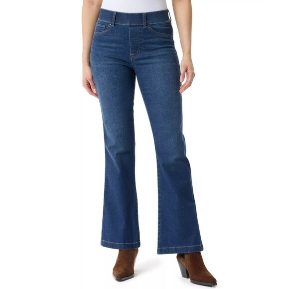 Gloria Vanderbilt Shape Effect Pull-On Flare Leg Jeans Asheboro Size 6 NW - Picture 1 of 2